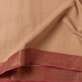 Beige Original Mangalagiri Cotton Fabric for Sale