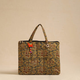  Yellow Handcrafted Quilted Cotton Hand Bag