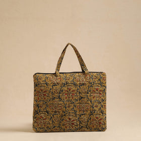  Yellow Handcrafted Quilted Cotton Hand Bag