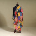 Multicolor - patchwork reversible silk bengal kantha work