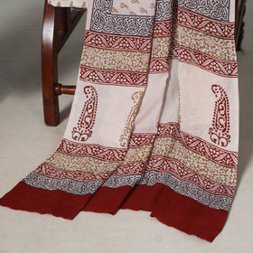 Red - 3pc cotton unstitched bagh dress material 11