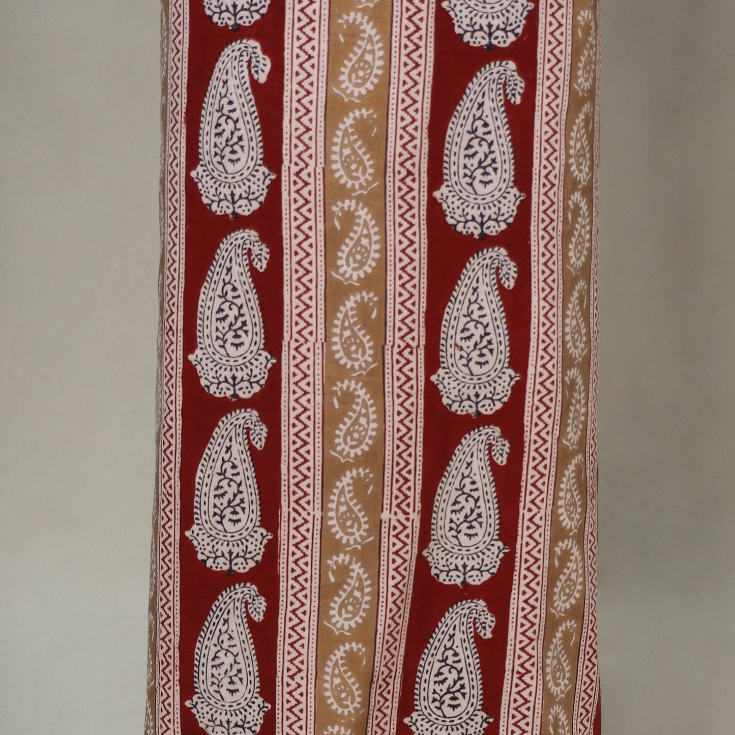 Red - 3pc cotton unstitched bagh dress material 11