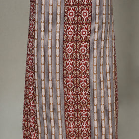 Beige - 3pc cotton unstitched bagh dress material 12