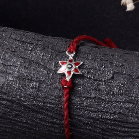 Handcrafted Meenakari Rakhi for Brother with Coir Box 04