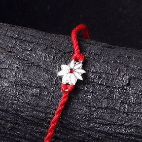 Handcrafted Meenakari Rakhi for Brother with Coir Box 12