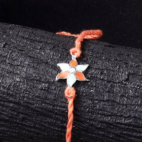 Handcrafted Meenakari Rakhi for Brother with Coir Box 13