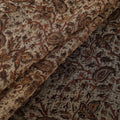 Pedana Hand Block Print Natural Dyed Kota Doria Cotton Kalamkari Fabric 01
