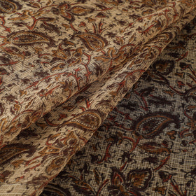 Pedana Hand Block Print Natural Dyed Kota Doria Cotton Kalamkari Fabric 03