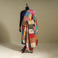Multicolor - patchwork reversible silk bengal kantha work