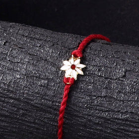 Handcrafted Meenakari Rakhi for Brother with Coir Box 18