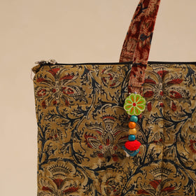 Yellow Handcrafted Quilted Cotton Hand Bag