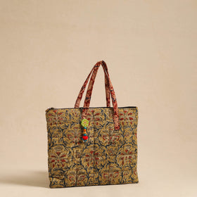 Yellow Handcrafted Quilted Cotton Hand Bag