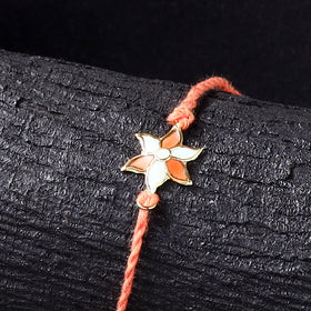 Handcrafted Meenakari Rakhi for Brother with Coir Box 24