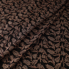 Ajrakh Hand Block Print Natural Dyed Handspun Handwoven Mulberry Silk Fabric 03