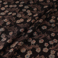 Ajrakh Hand Block Print Natural Dyed Handspun Handwoven Mulberry Silk Fabric 01