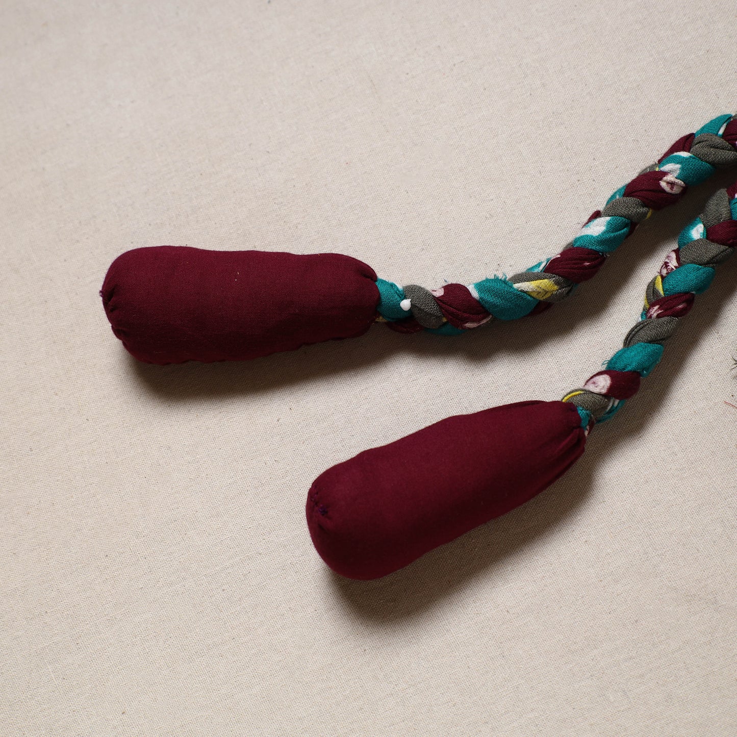 Handmade Upcycled Fabric Skipping Jump Rope 43