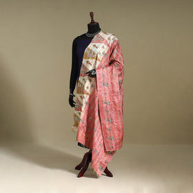 Multicolor - patchwork reversible silk bengal kantha work