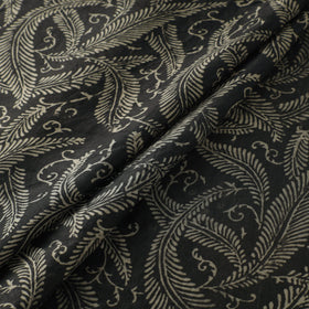 Ajrakh Hand Block Print Natural Dyed Handspun Handwoven Mulberry Silk Fabric  10