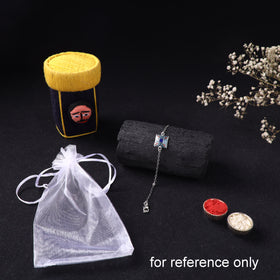 Handcrafted Meenakari Rakhi for Brother with Coir Box 179