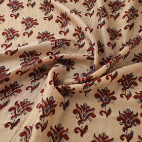 Ajrakh Hand Block Print Natural Dyed Handspun Handwoven Mulberry Silk Fabric  12