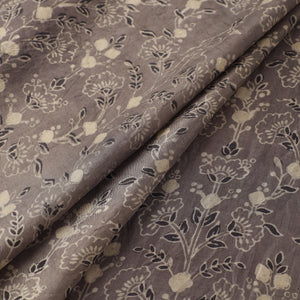 Ajrakh Hand Block Print Natural Dyed Handspun Handwoven Mulberry Silk Fabric  13