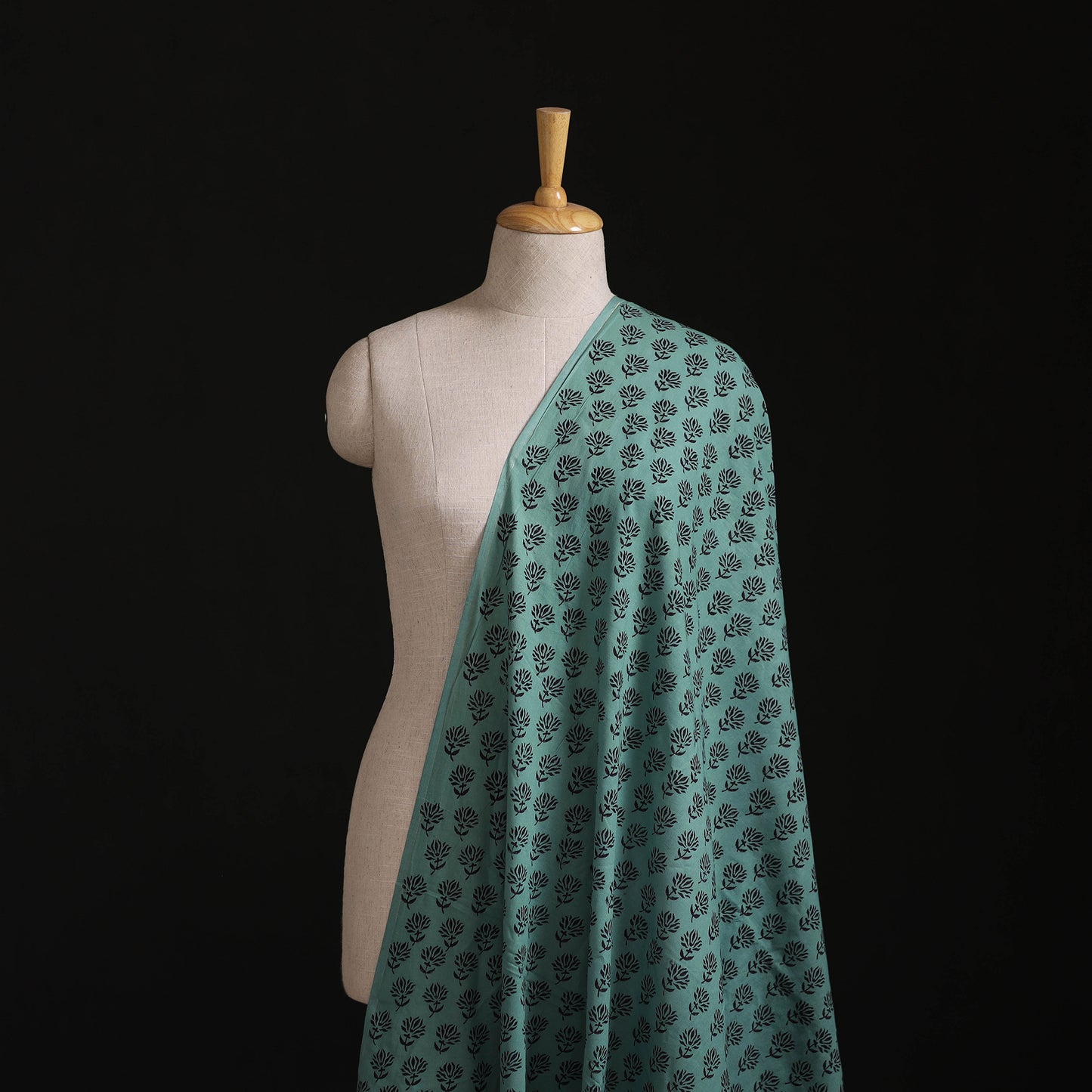 Bagh Hand Block Print Natural Dyed Cotton Fabric 23