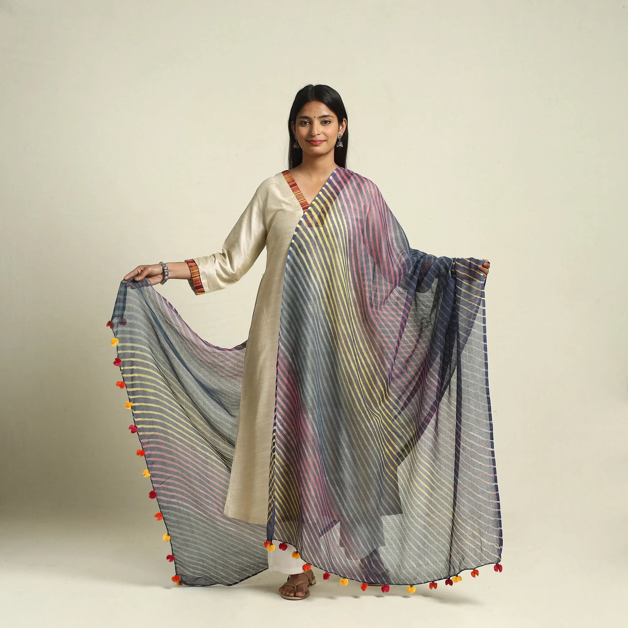 Panchranga Leheriya dupatta