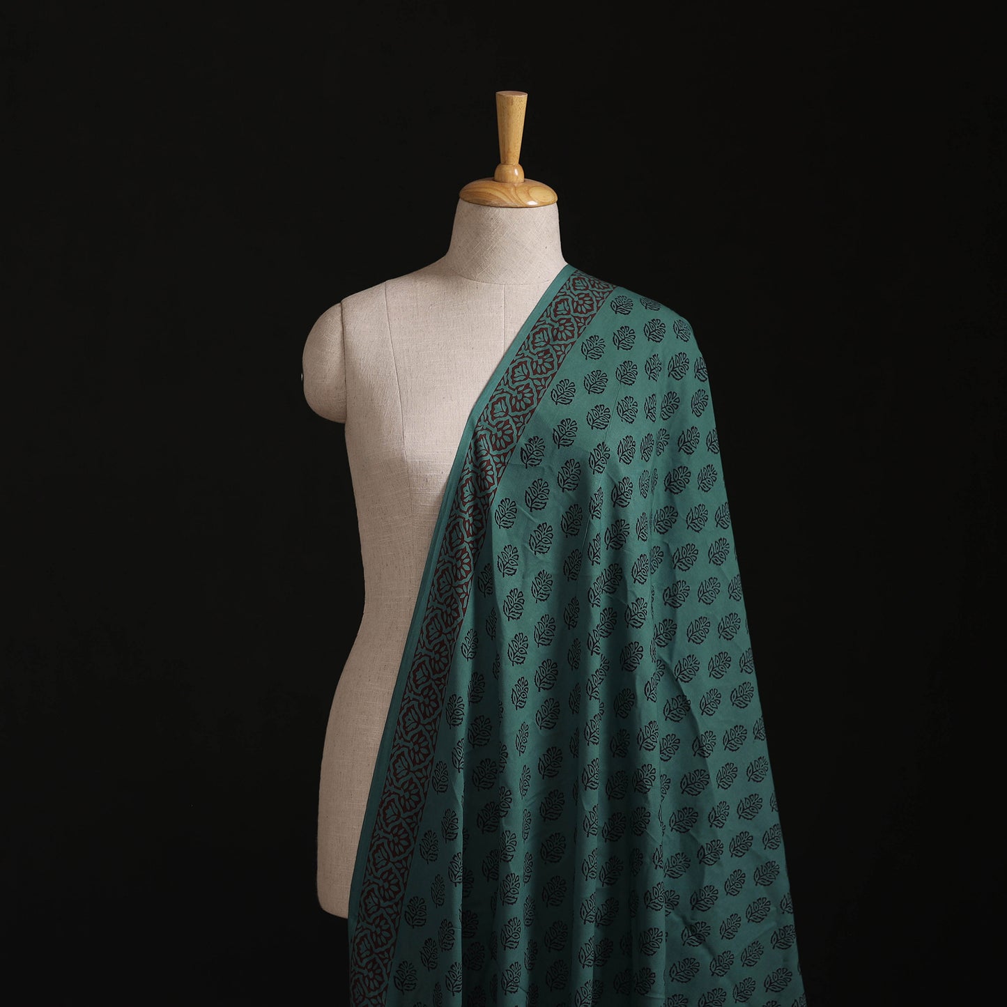 Bagh Hand Block Print Natural Dyed Cotton Fabric 12
