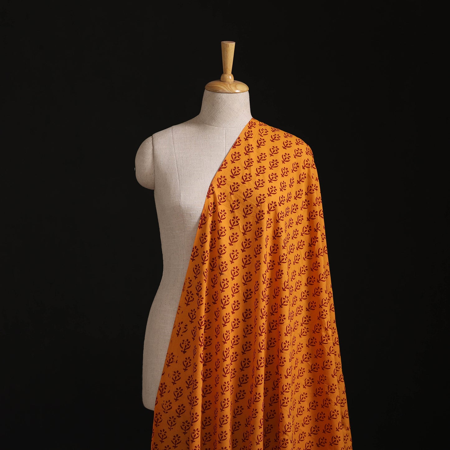 Bagh Hand Block Print Natural Dyed Cotton Fabric 11