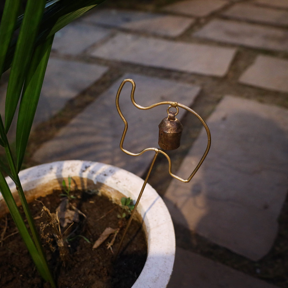 Elephant - Kutch Copper Coated Bell Stick