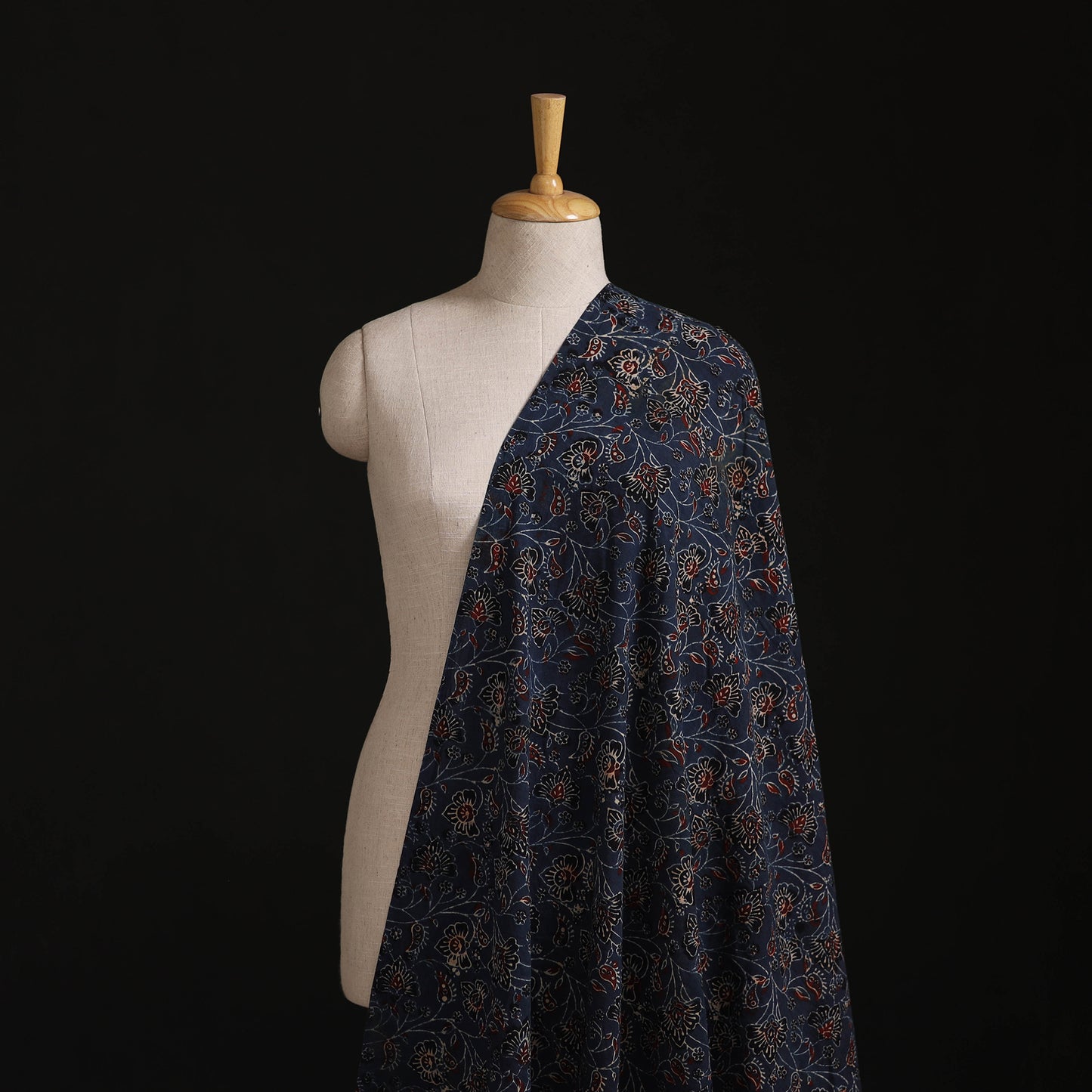 Ajrakh Hand Block Print Natural Dyed Cotton Fabric 19