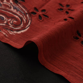 Hakoba Hand Block Ajrakh Print Natural Dyed Cotton Fabric 04
