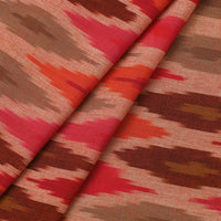 Multicolor - Cotton Central Asian Pochampally Ikat Fabric 15