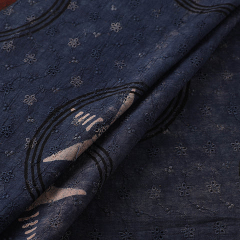 Hakoba Hand Block Ajrakh Print Natural Dyed Cotton Fabric 05