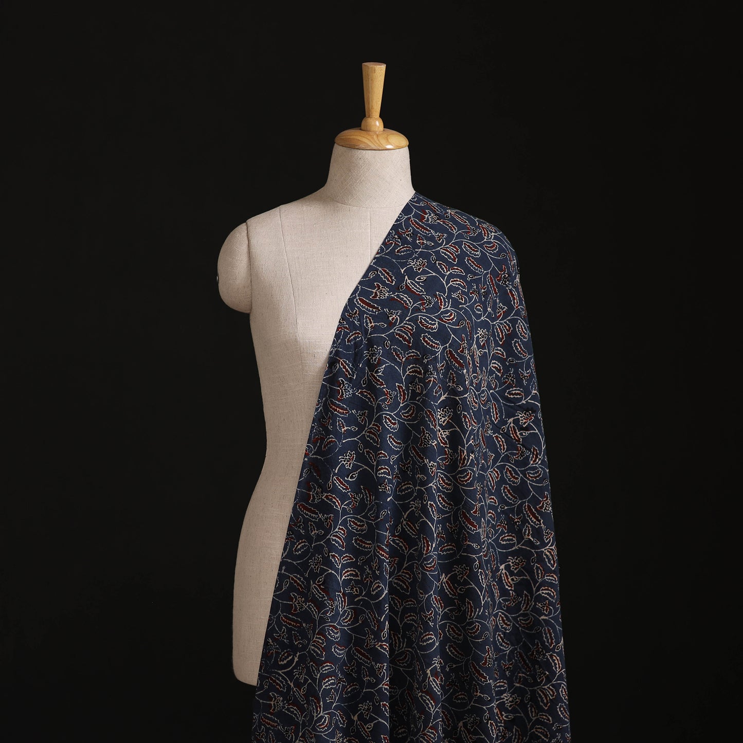 Ajrakh Hand Block Print Natural Dyed Cotton Fabric 23