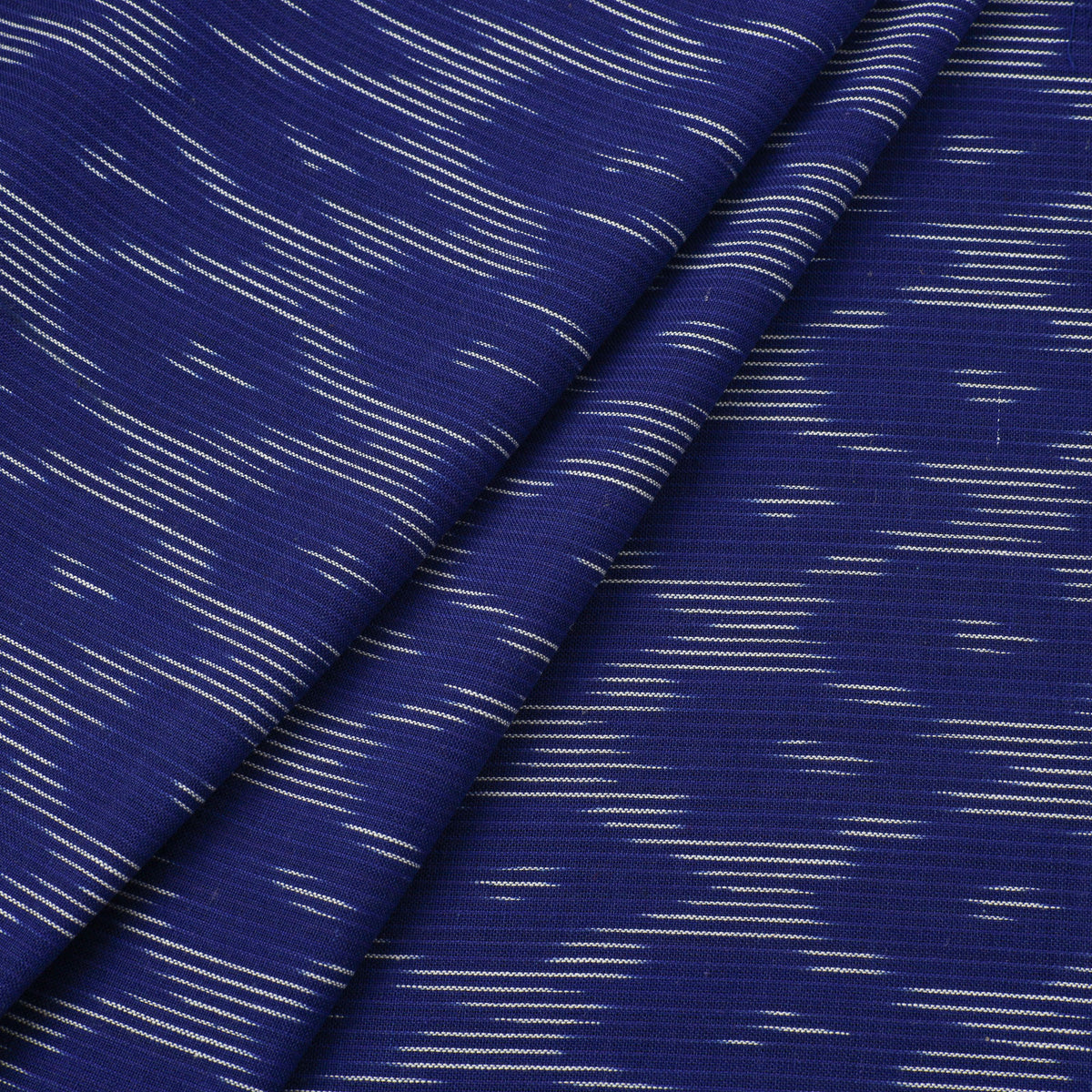 Black - Pochampally Ikat Weave Cotton Fabric 07