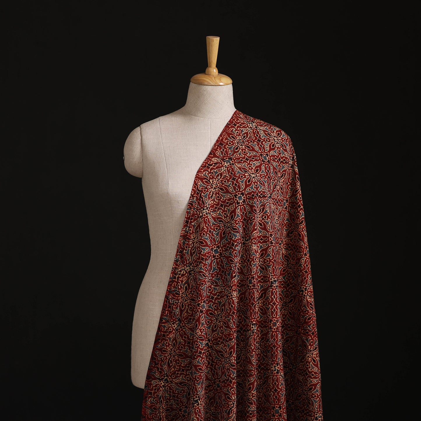 Ajrakh Hand Block Print Natural Dyed Cotton Fabric 22