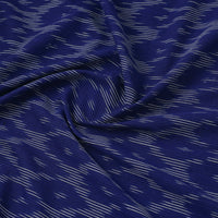 Black - Pochampally Ikat Weave Cotton Fabric 07