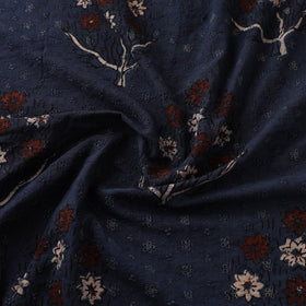 Hakoba Hand Block Ajrakh Print Natural Dyed Cotton Fabric 06