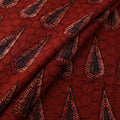 Hakoba Hand Block Ajrakh Print Natural Dyed Cotton Fabric 07