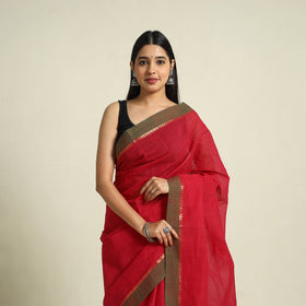  Red Handloom Cotton Mangalagiri Saree