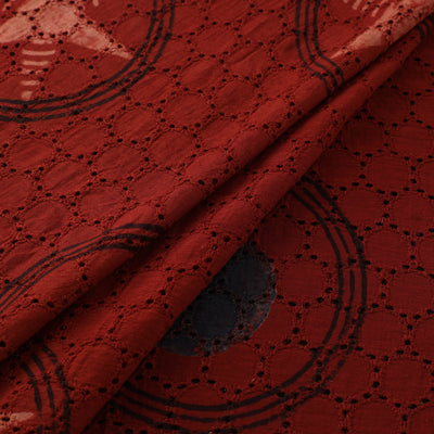 Hakoba Hand Block Ajrakh Print Natural Dyed Cotton Fabric 09