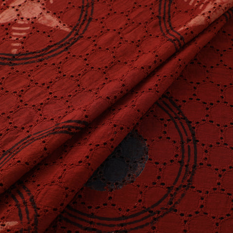 Hakoba Hand Block Ajrakh Print Natural Dyed Cotton Fabric 09
