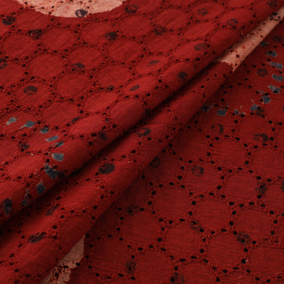 Hakoba Hand Block Ajrakh Print Natural Dyed Cotton Fabric 11