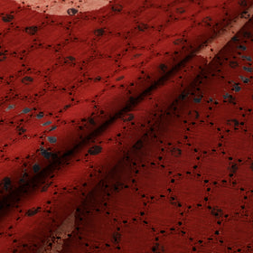 Hakoba Hand Block Ajrakh Print Natural Dyed Cotton Fabric 11