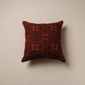 Ajrakh Hand Block Print Cushion Cover (16 x 16 in) 01