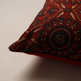 Ajrakh Hand Block Print Cushion Cover (16 x 16 in) 01
