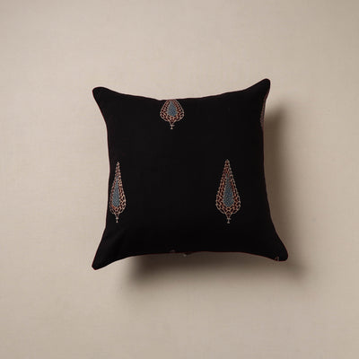 Ajrakh Hand Block Print Cushion Cover (16 x 16 in) 02