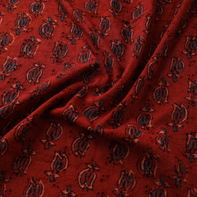 Hakoba Hand Block Ajrakh Print Natural Dyed Cotton Fabric 13