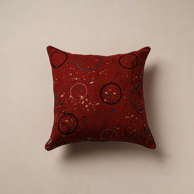 Ajrakh Hand Block Print Cushion Cover (16 x 16 in) 04